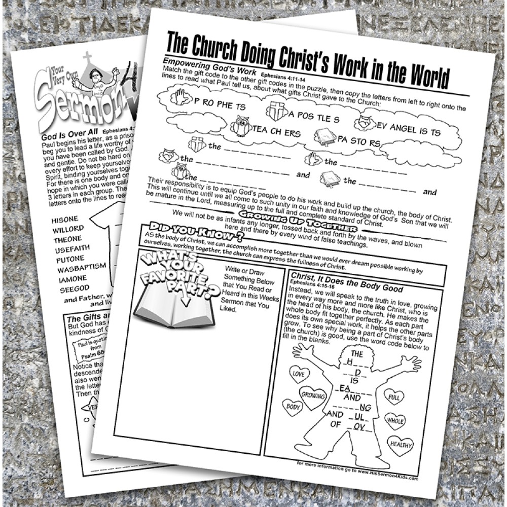 Ephesians 4-6 Booklet