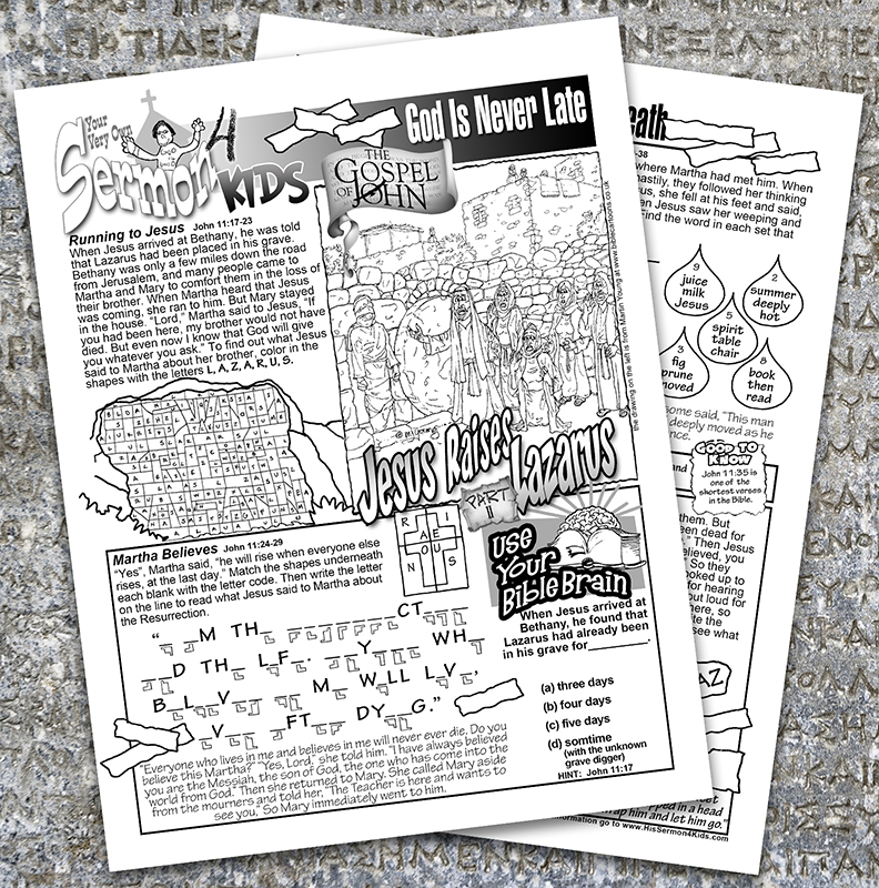 John 11:17-44 - Jesus Raises Lazarus