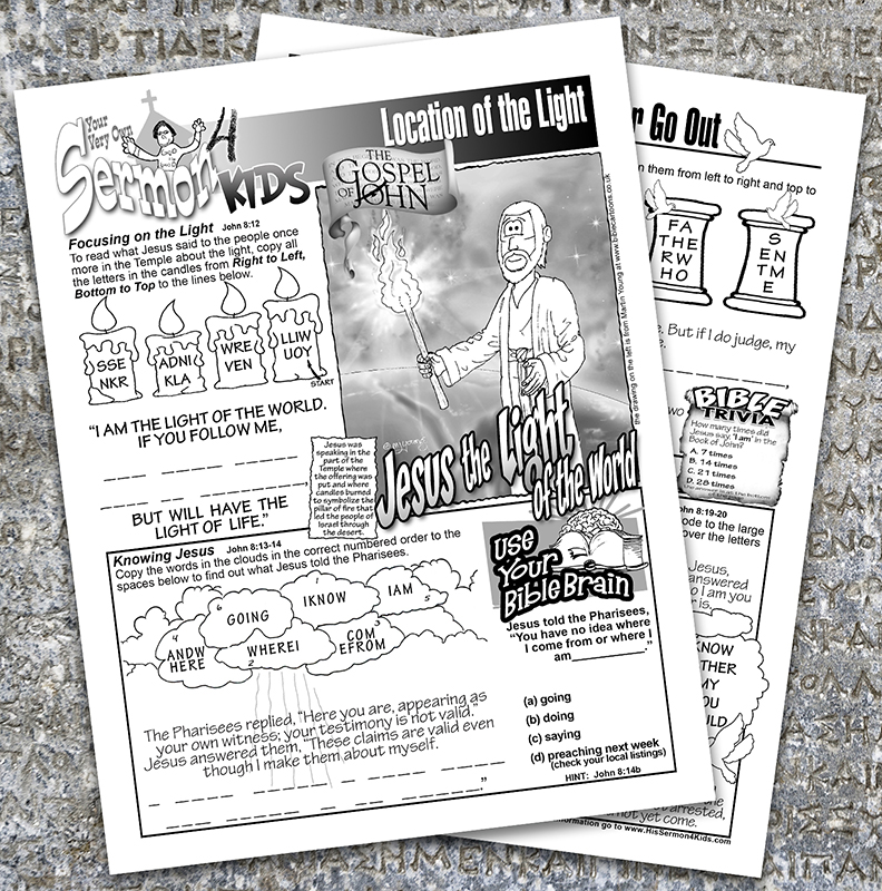 John 8:12-20 - Jesus the Light of the World